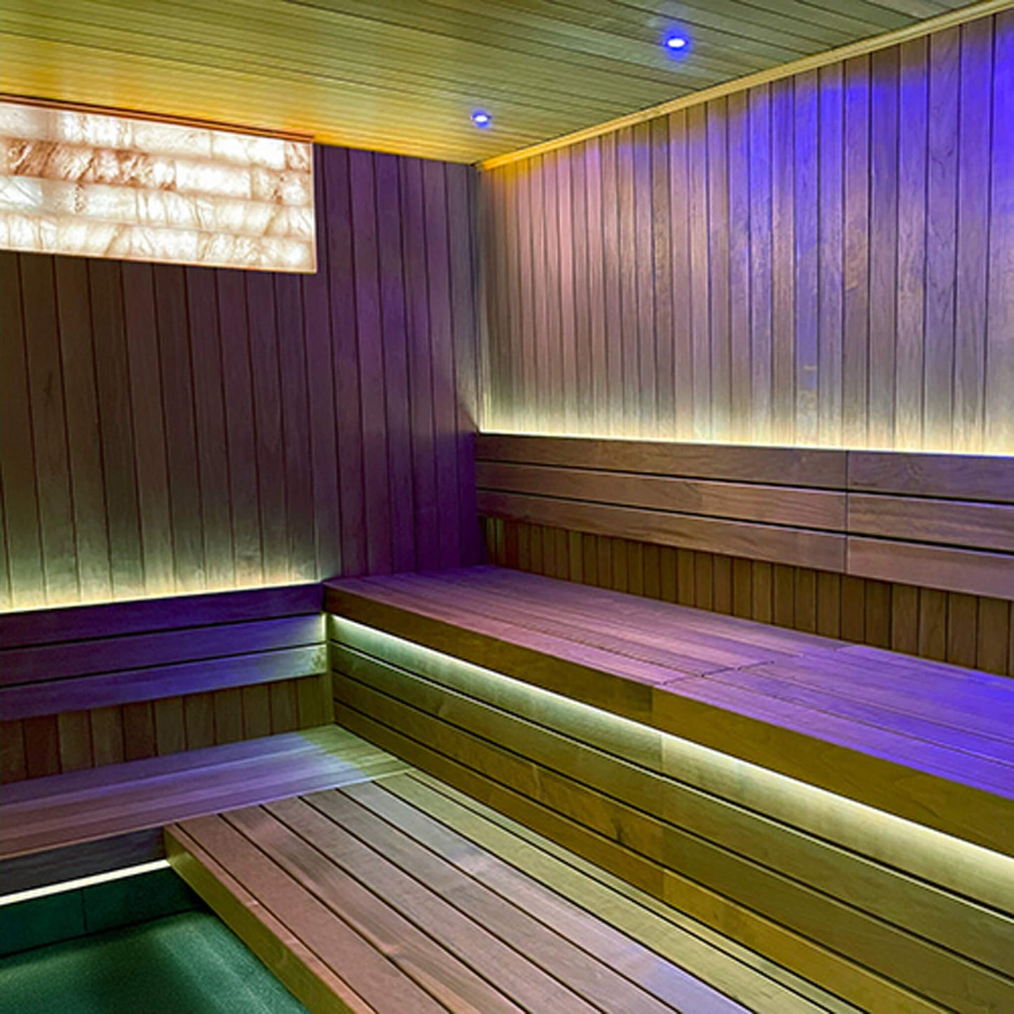 Kit de iluminación para sauna de sal del Himalaya PROSAUNAS: sistema de pared LED universal