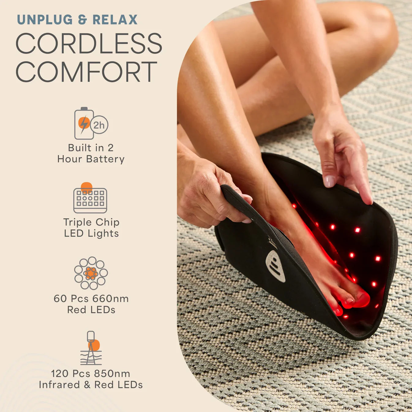 AllevaSole Pro Red Light Foot and Ankle Therapy