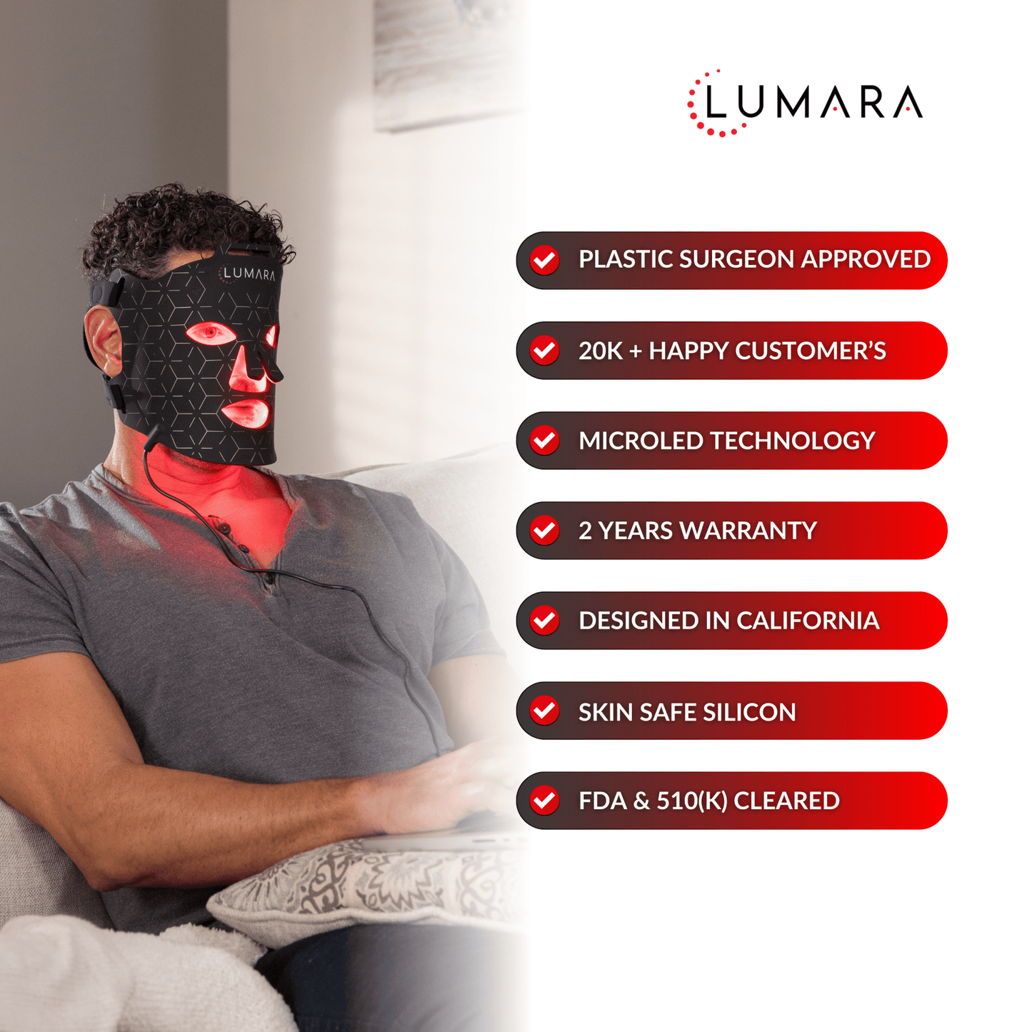 Advanced Micro-LED Light Therapy Mask