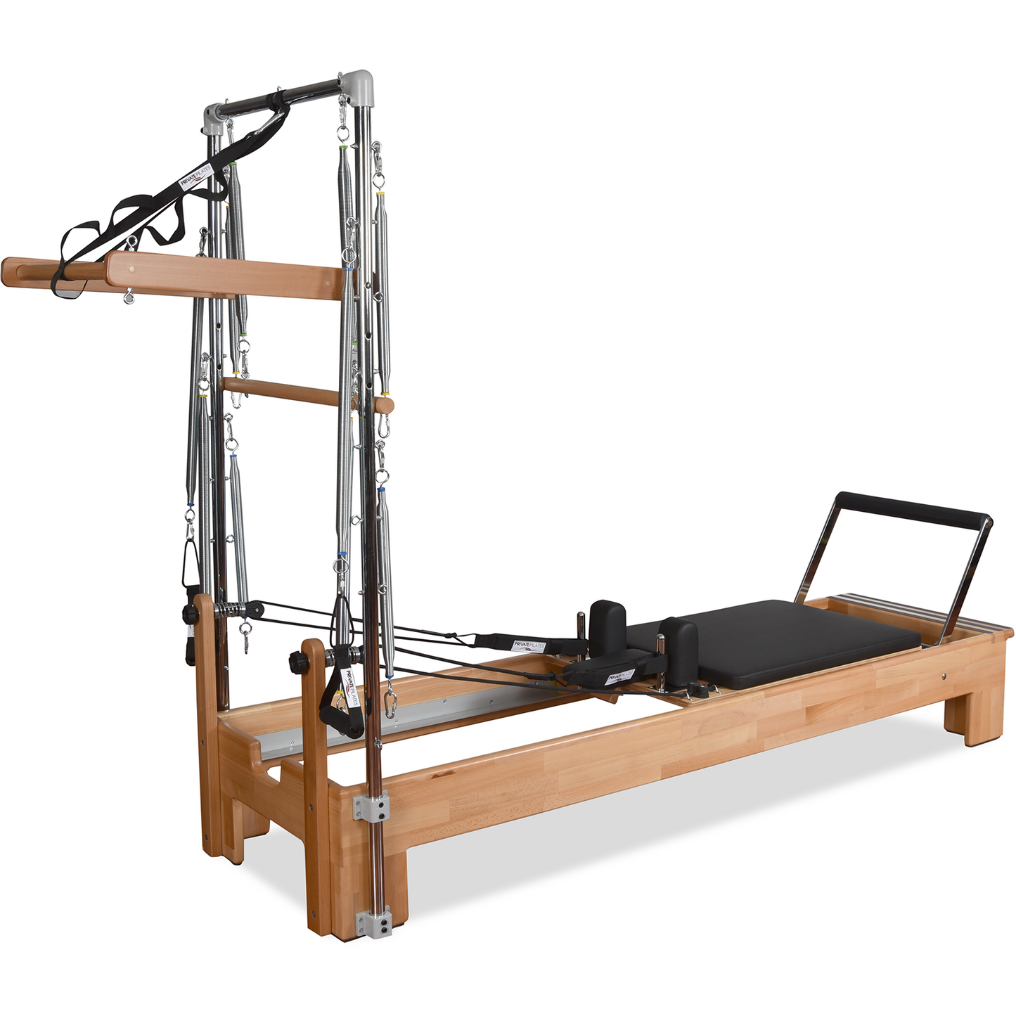 Private Pilates Premium Wood Reformer–Tower System