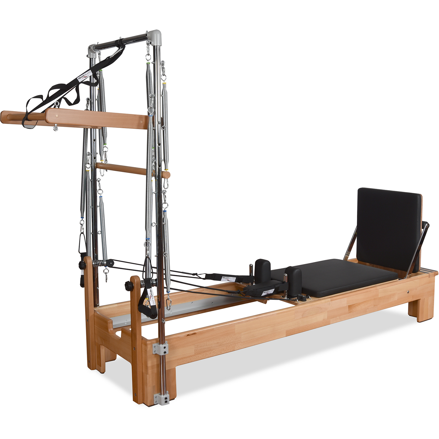 Private Pilates Premium Wood Reformer–Tower System