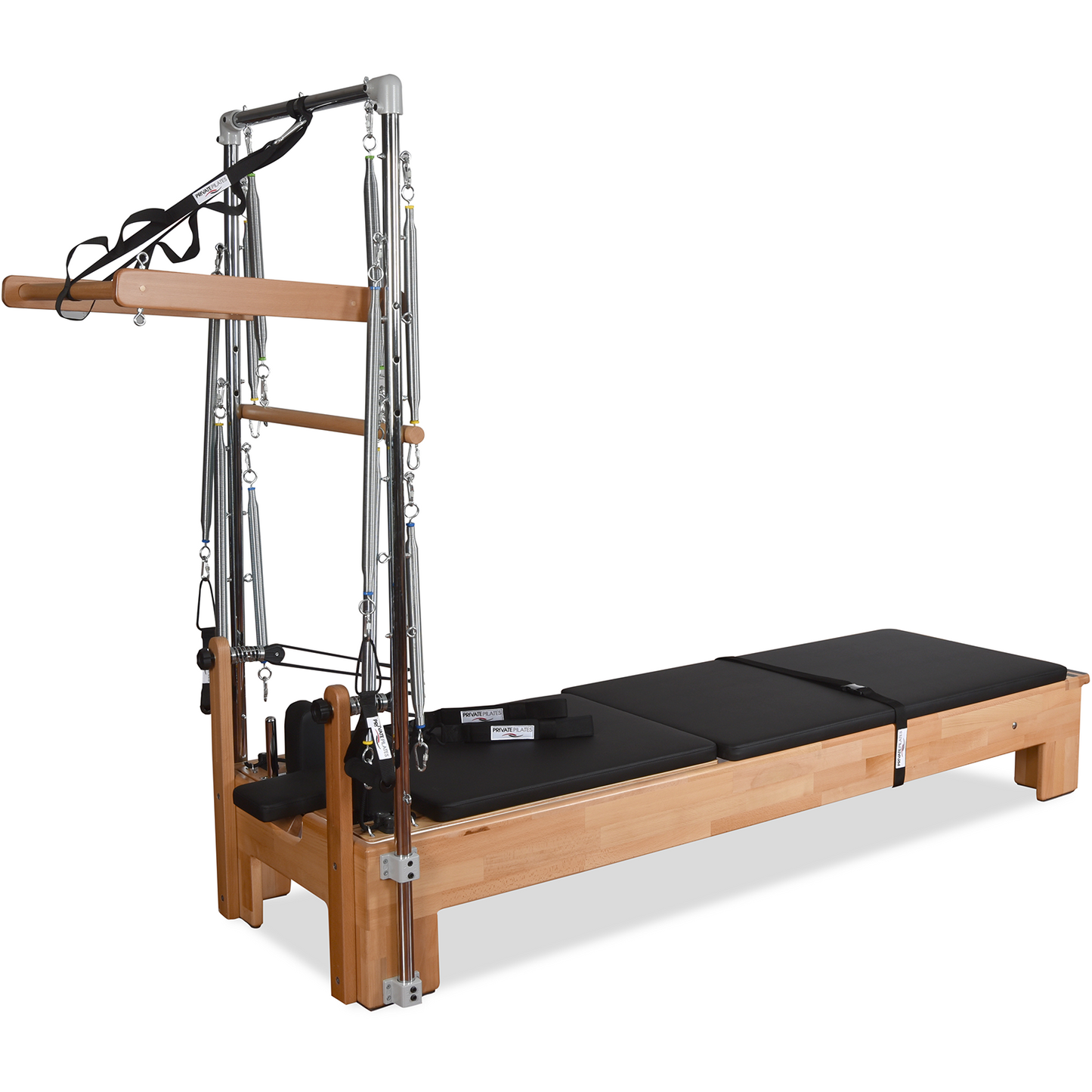 Private Pilates Premium Wood Reformer–Tower System