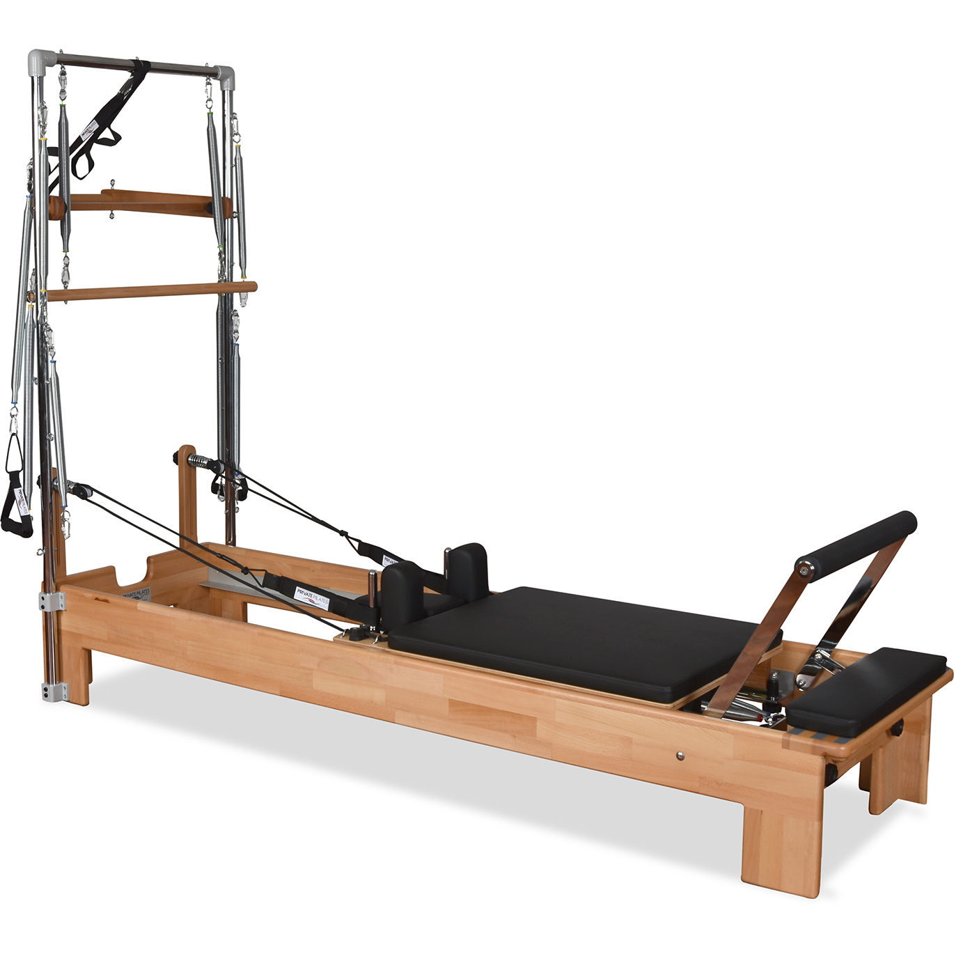 Private Pilates Premium Wood Reformer–Tower System