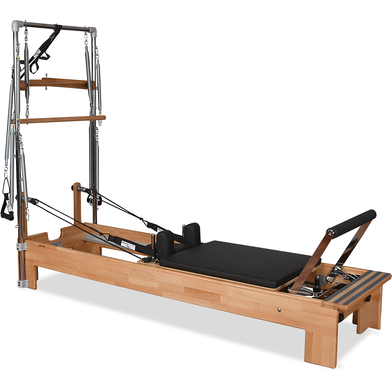 Private Pilates Premium Wood Reformer–Tower System