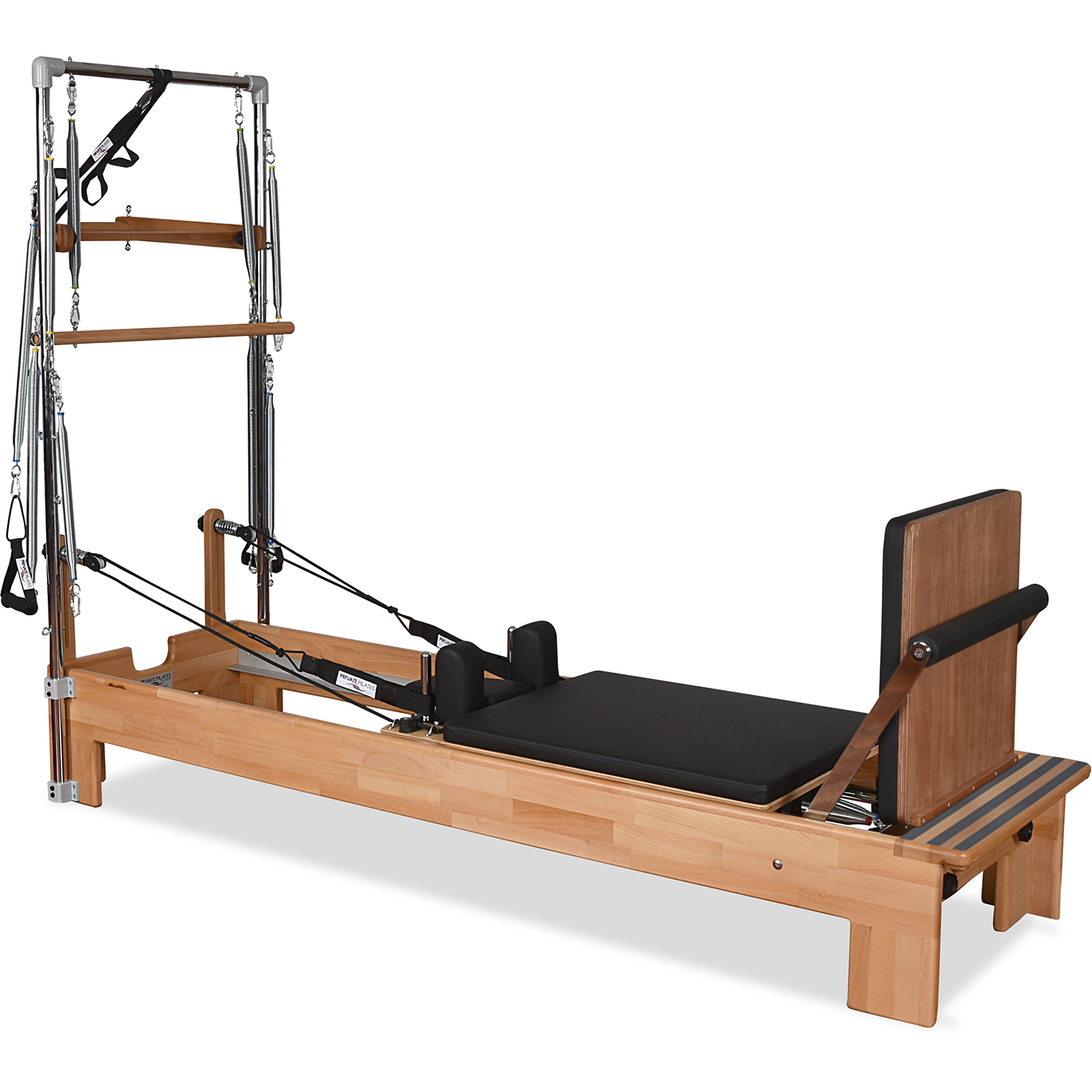 Private Pilates Premium Wood Reformer–Tower System