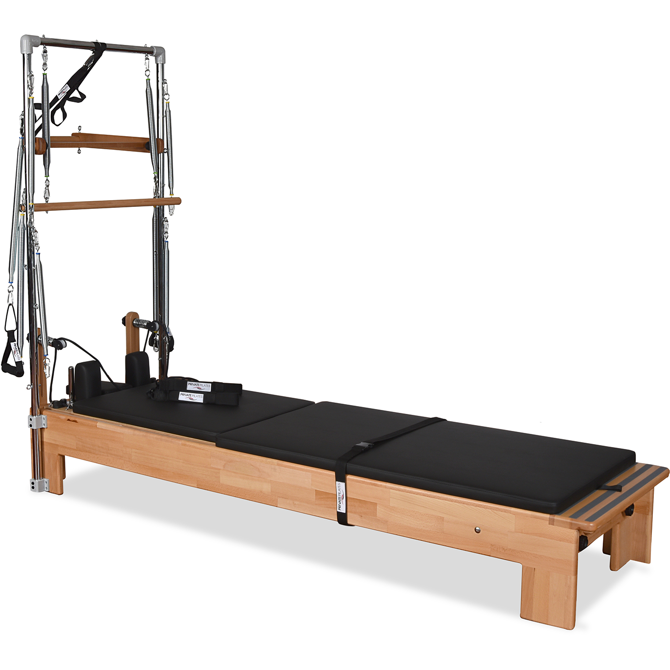 Private Pilates Premium Wood Reformer–Tower System