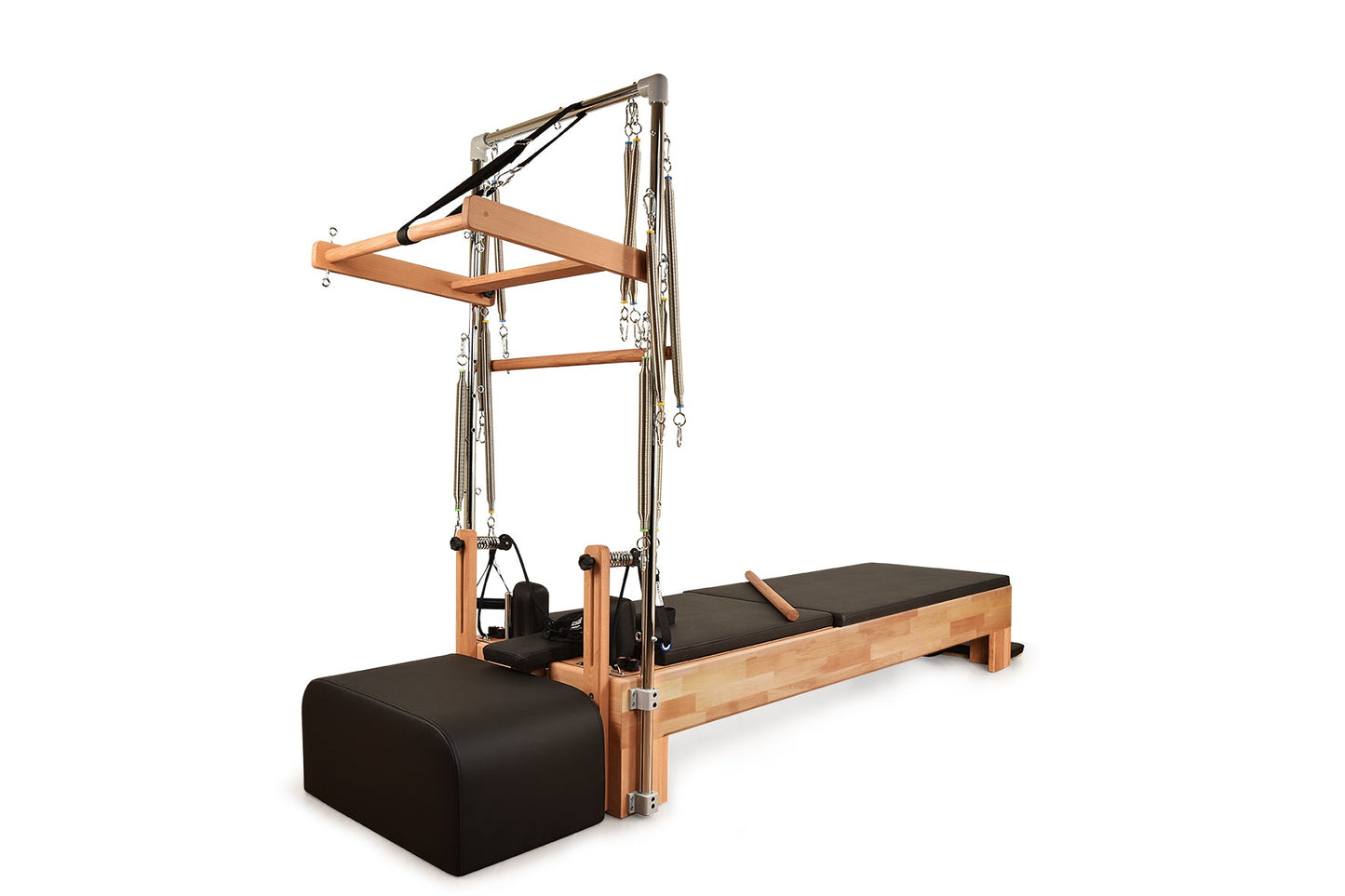 Private Pilates Premium Wood Reformer–Tower System