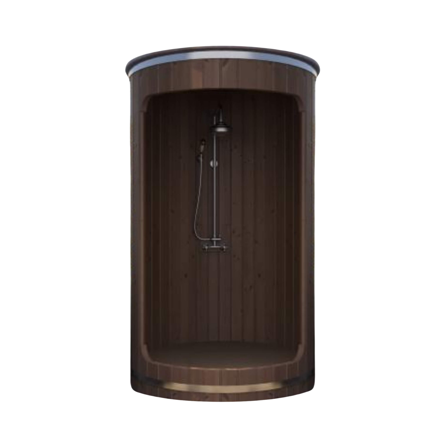 SaunaLife Model R3 Premium Barrel Outdoor Shower