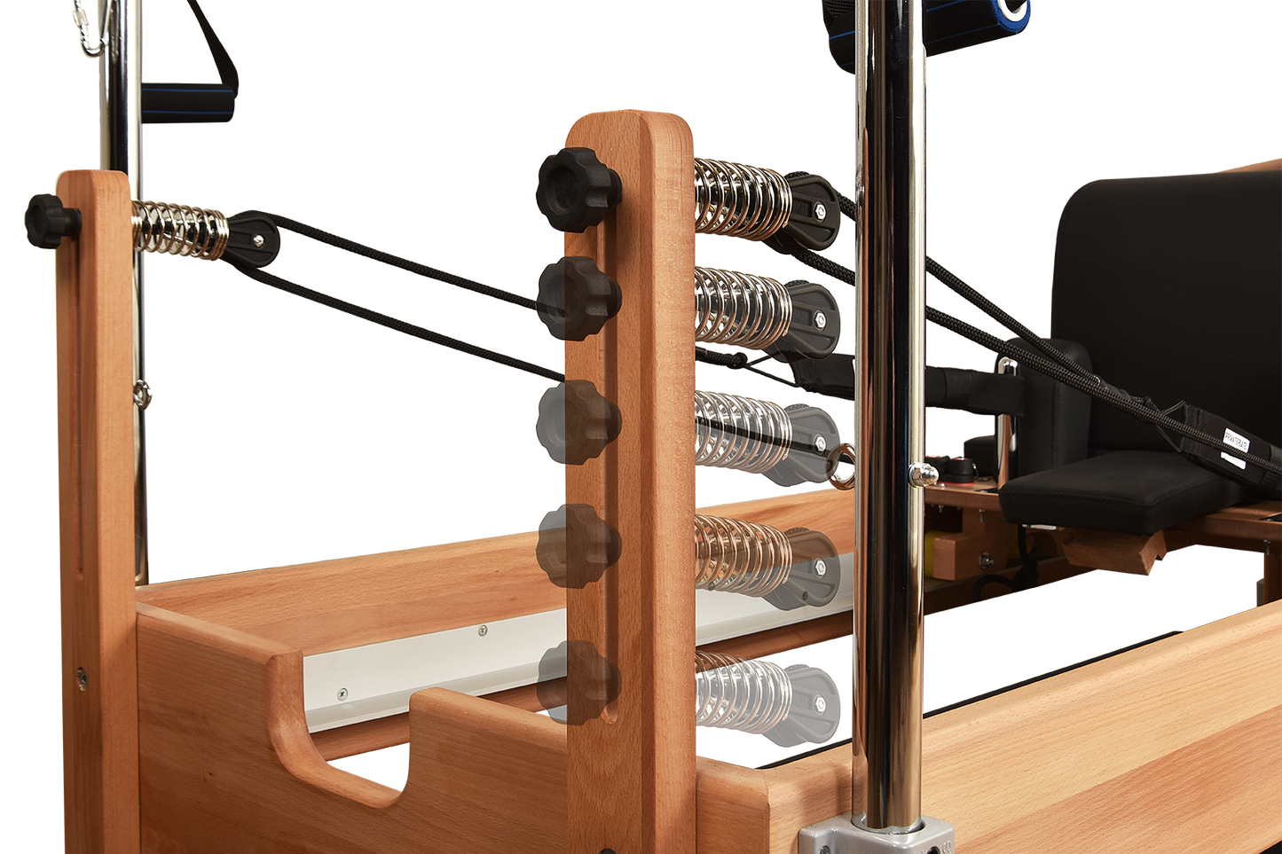 Private Pilates Premium Wood Reformer–Tower System