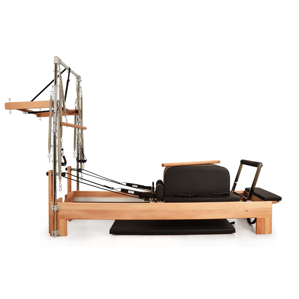 Private Pilates Premium Wood Reformer–Tower System