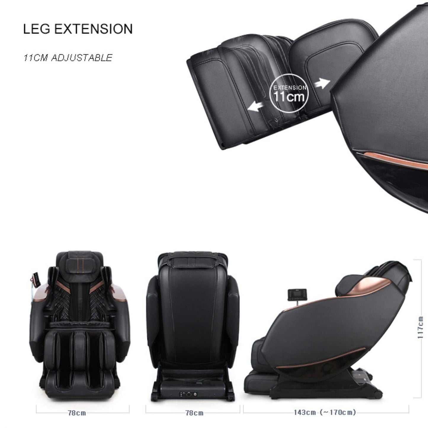 Airvana Zenith Full Body Zero Gravity Shiatsu Massage Chair With Heat And Voice Control