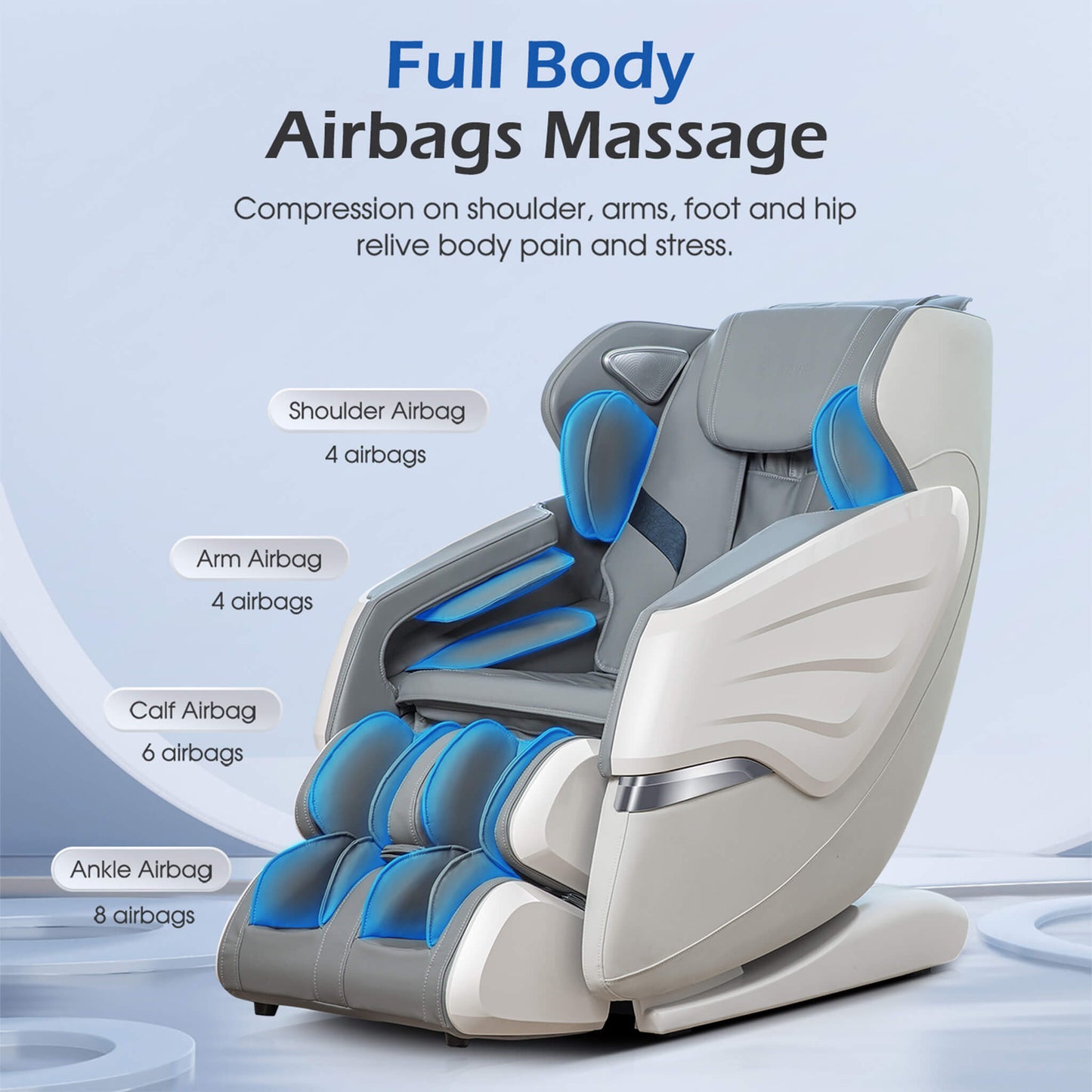 Bosscare Premium Zero Gravity Massage Chair – AI Voice Control, Full Body Shiatsu