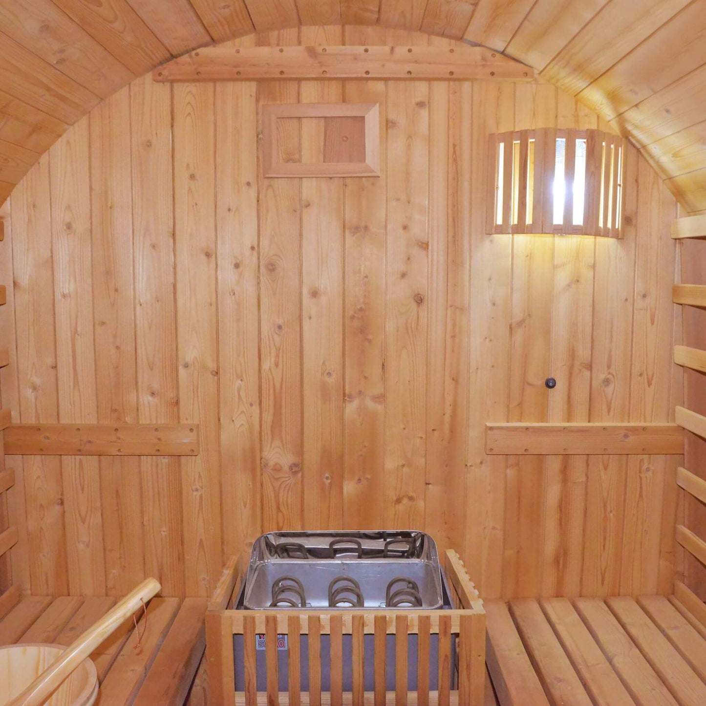 Thermora Ignite Large Premium American White Oak Outdoor Wooden Barrel Sauna