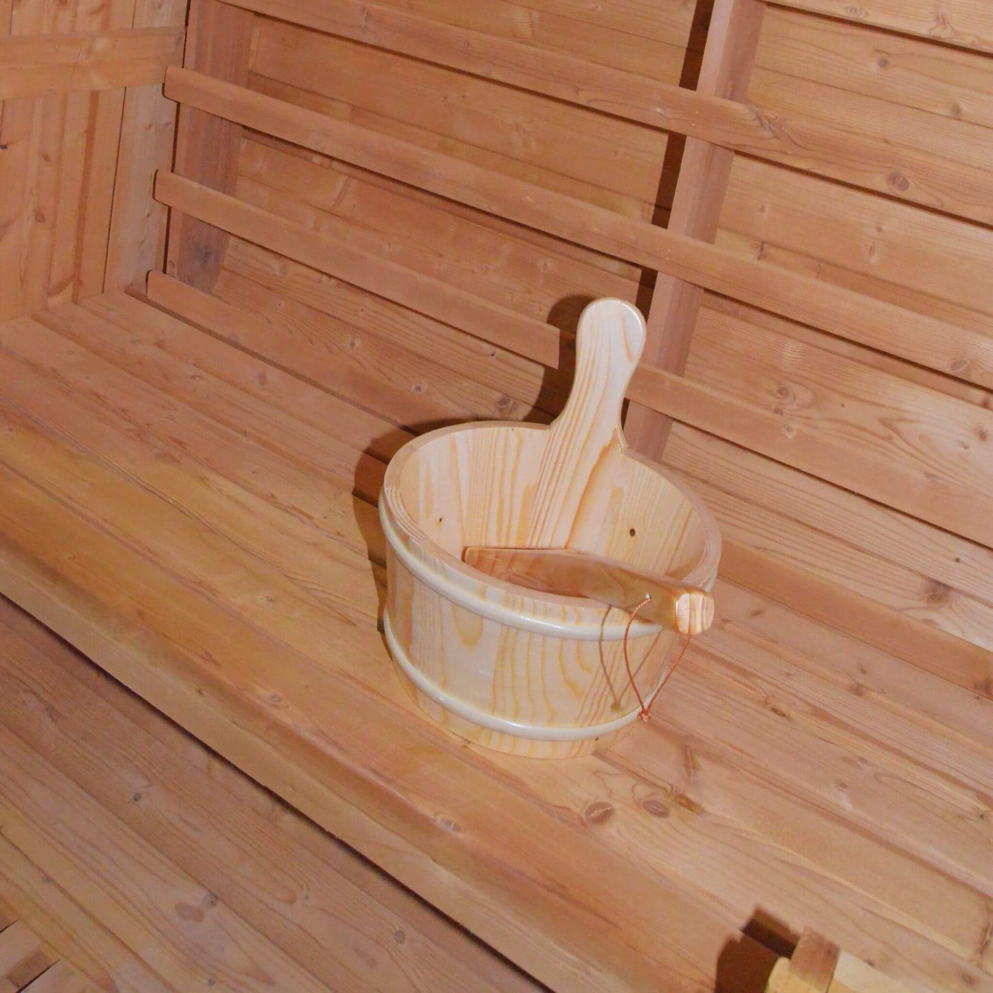 Thermora Ignite Large Premium American White Oak Outdoor Wooden Barrel Sauna