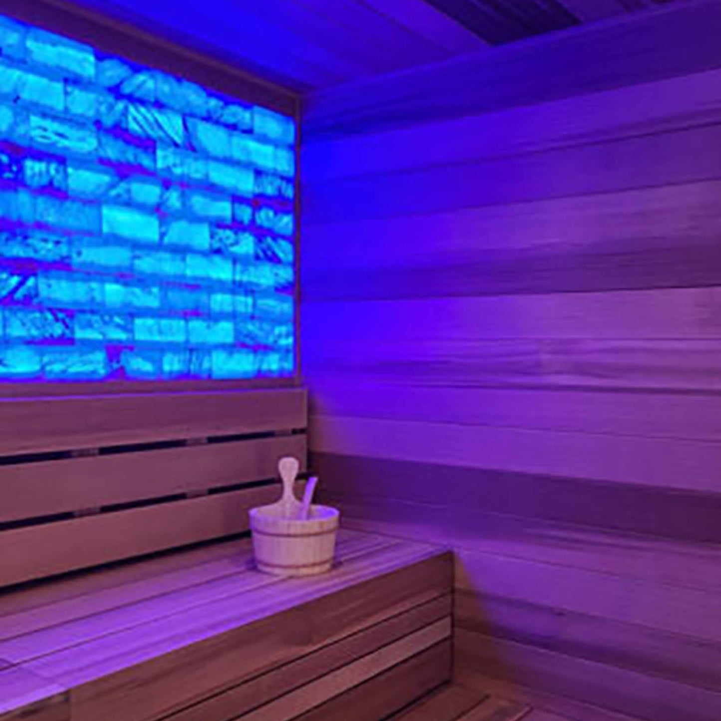 Kit de luz para sauna de sal del Himalaya grande personalizable Prosaunas