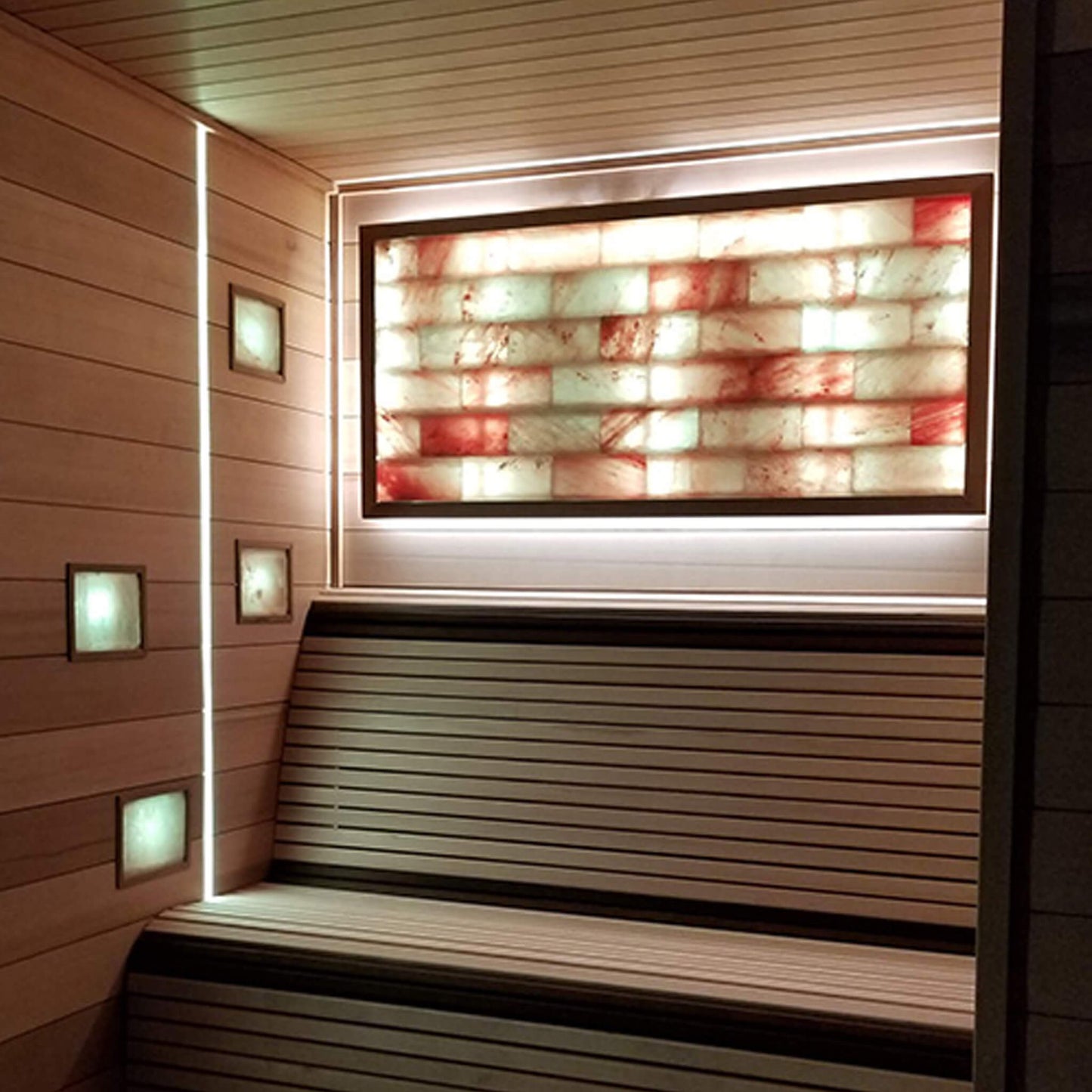 Kit de luz para sauna de sal del Himalaya grande personalizable Prosaunas