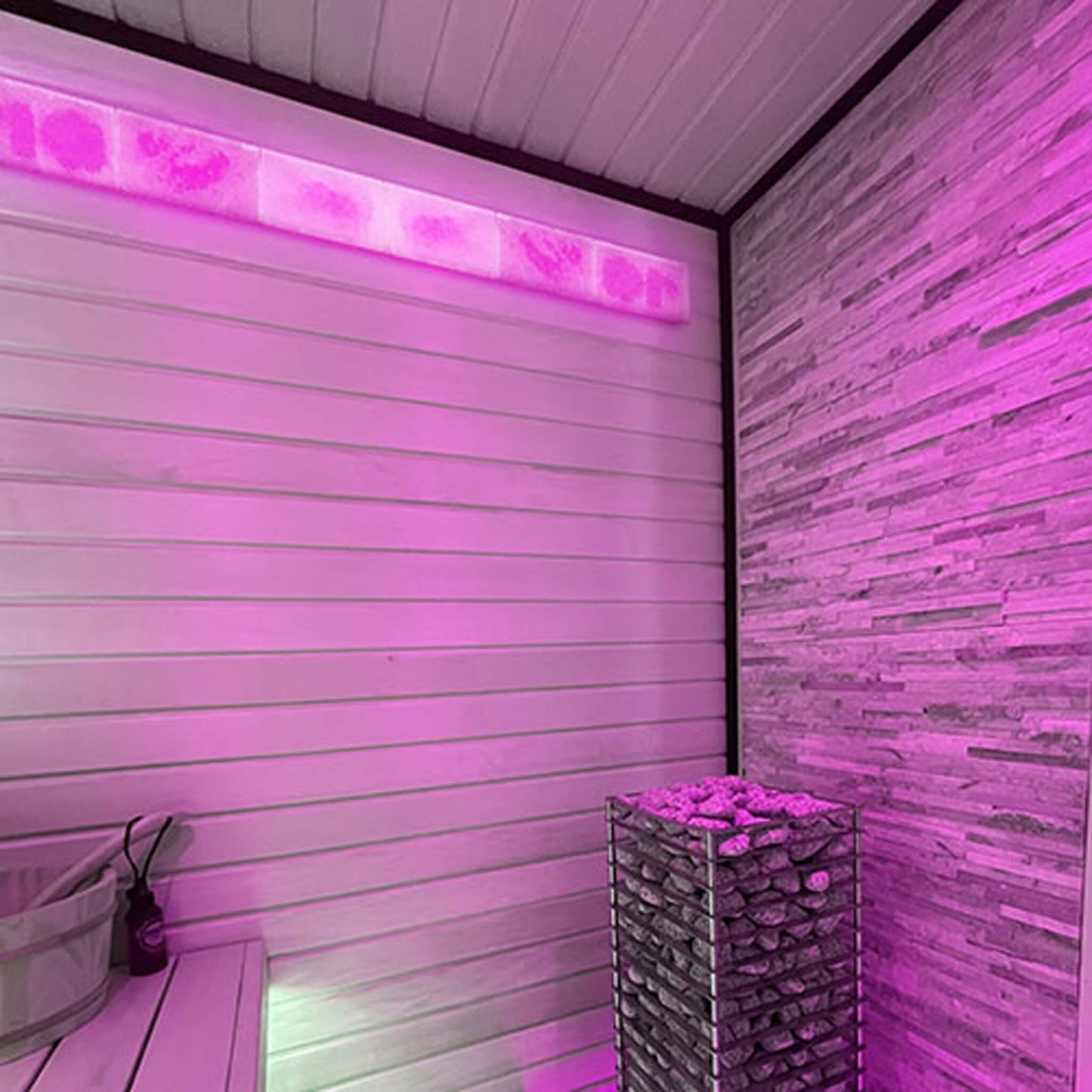 Kit de luz para sauna de sal del Himalaya pequeña personalizable Prosaunas