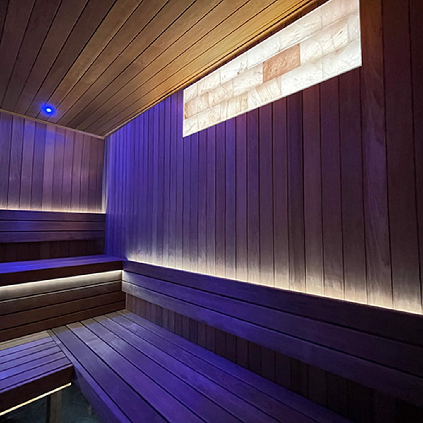 Kit de iluminación para sauna de sal del Himalaya PROSAUNAS: sistema de pared LED universal