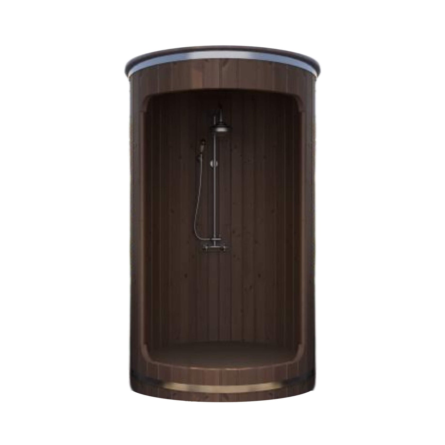 SaunaLife Model R3 Premium Barrel Outdoor Shower