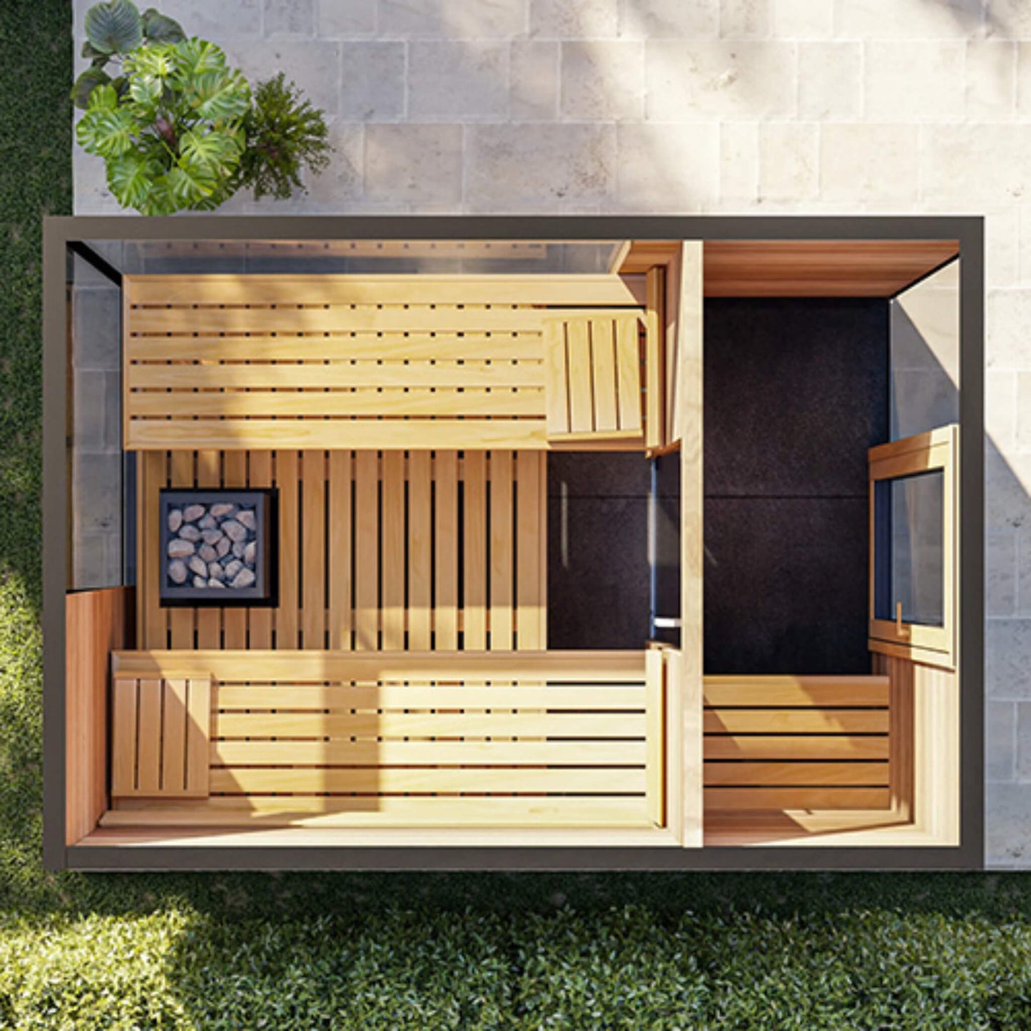 Thermasol Ombra 5-Person Outdoor Sauna Cabin – Built to Order