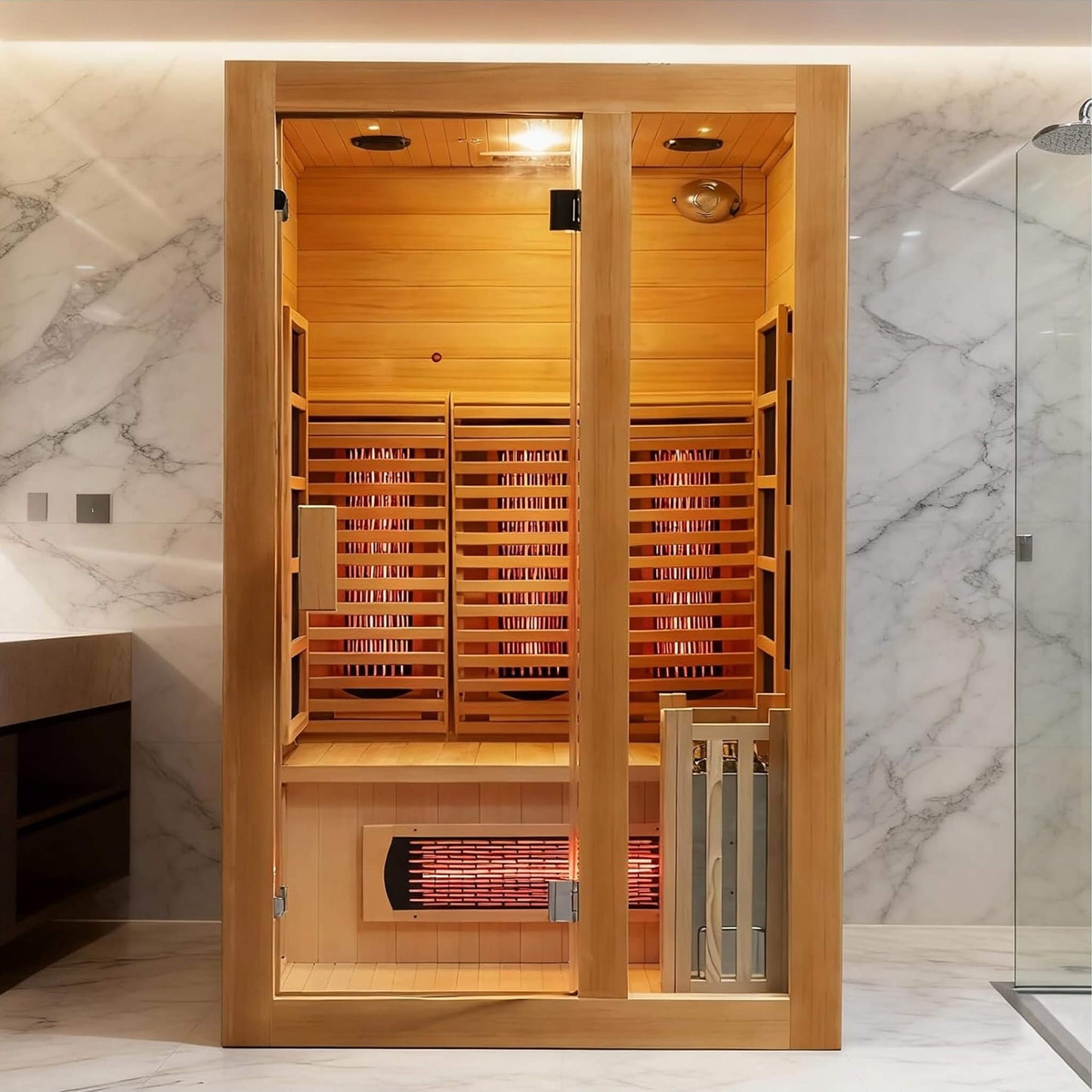 Sauna híbrida de interior para 2 personas Rövia Luma™